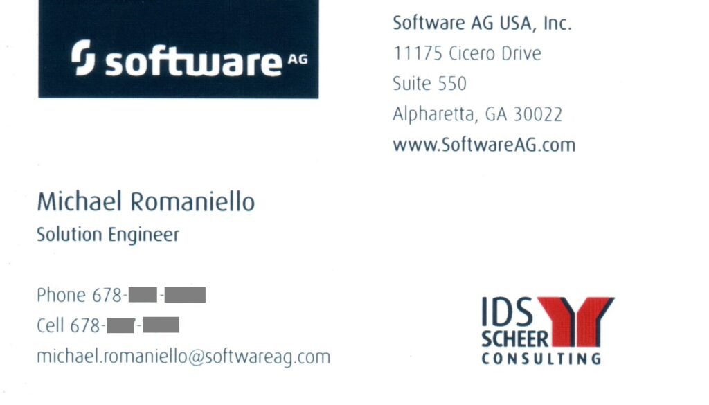 IDS Scheer, Software AG, Consultant