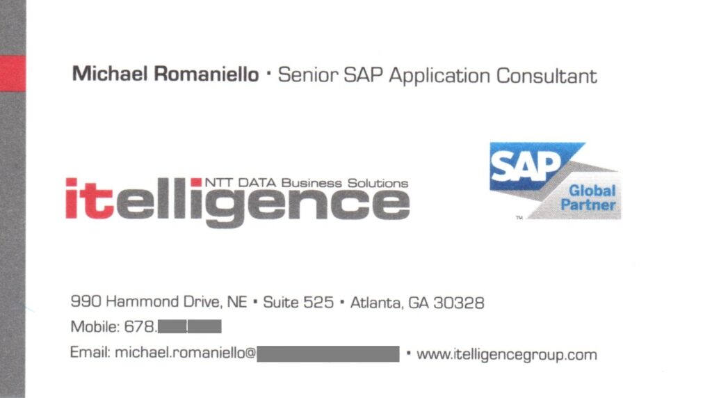 Sr. SAP Consultant, itelligence Group