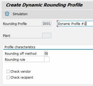 Dynamic Rounding Profile