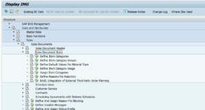 SAP IMG SD Line Items
