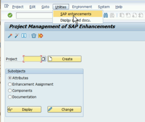 SAP Transaction CMOD